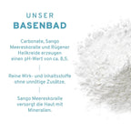 Mini Basenbad mit Sango Meereskoralle + Rügener Kreide
