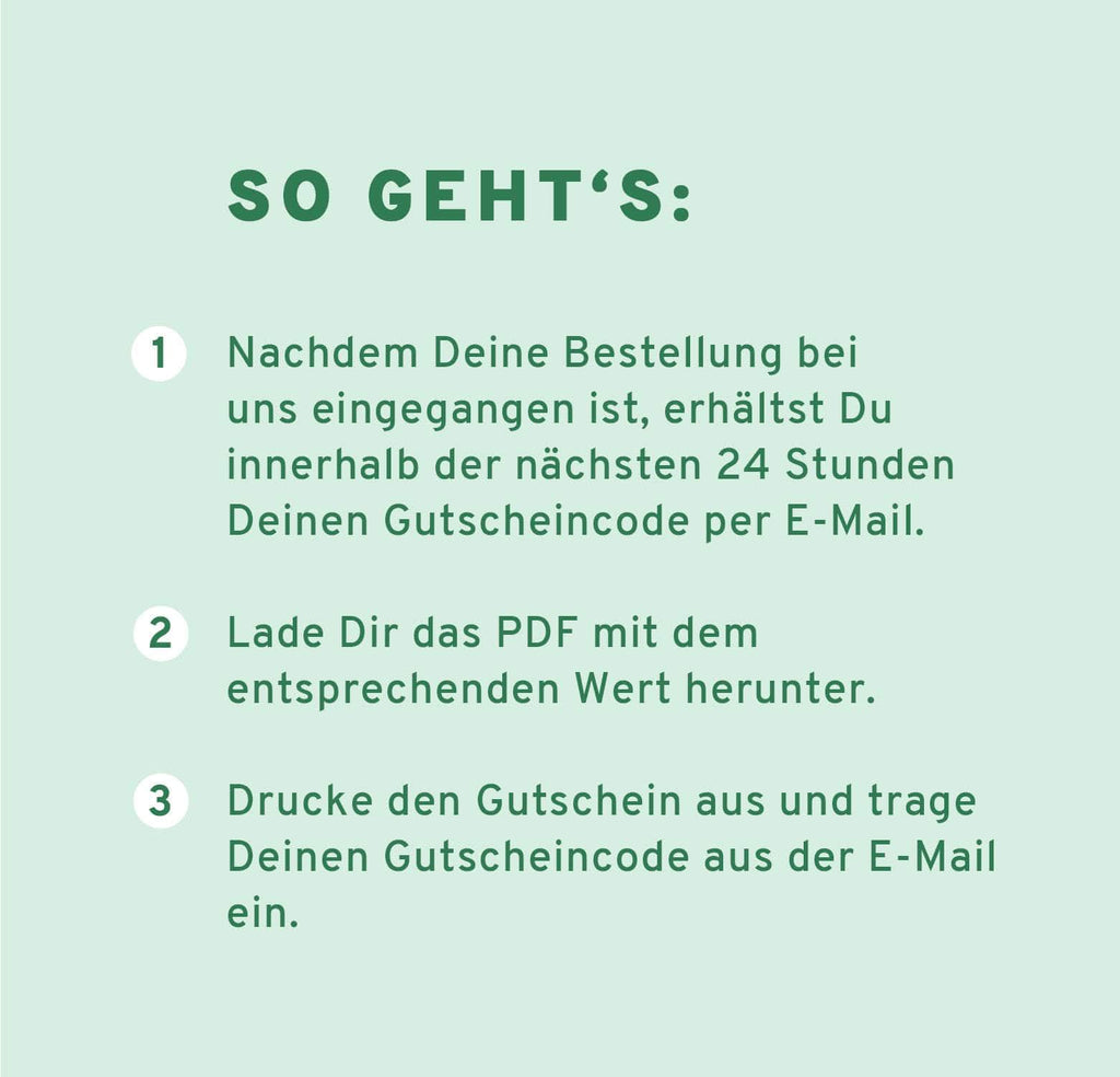 PDF Gutschein zum SELBSTAUSDRUCKEN - Motiv Wiesenblüte
