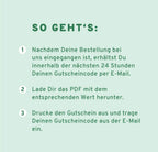 PDF Gutschein zum SELBSTAUSDRUCKEN - Motiv Wiesenblüte