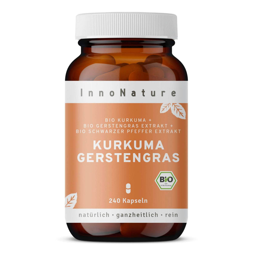 Bio Kurkuma Gerstengras Kapseln