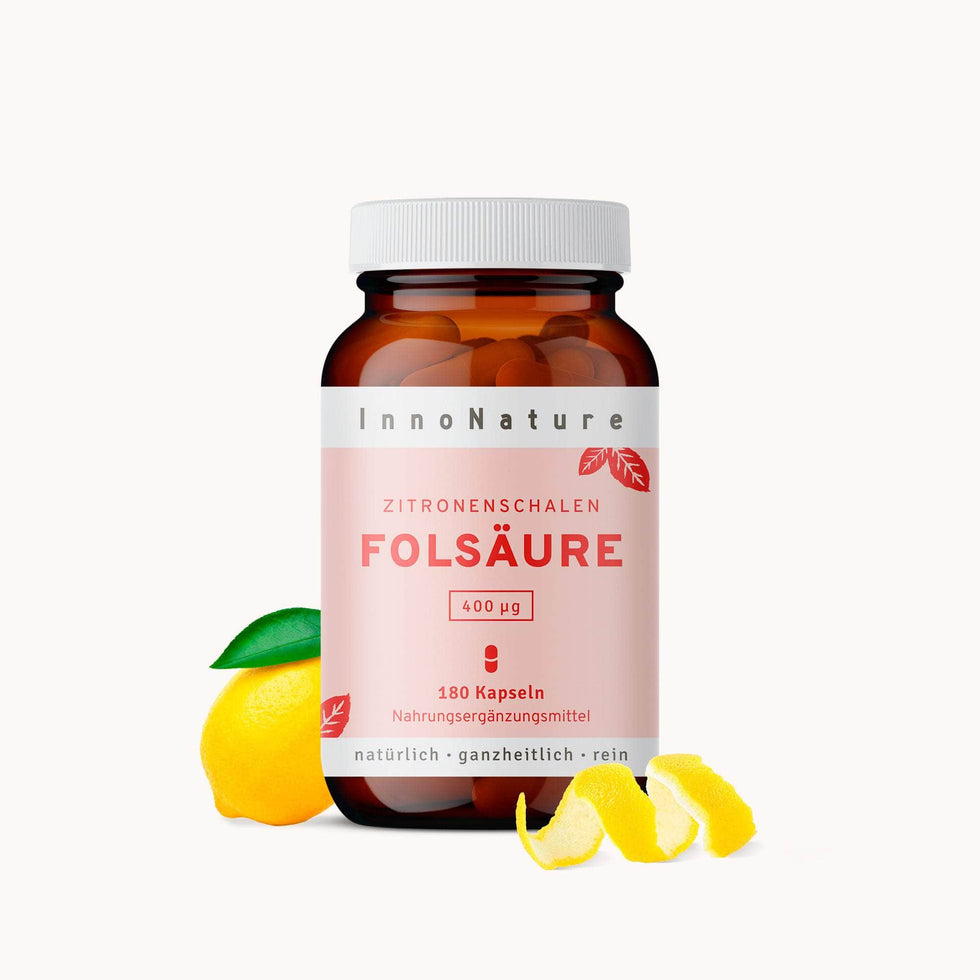 Folsäure Kapseln: Vitamin B9 aus Zitronenschalen