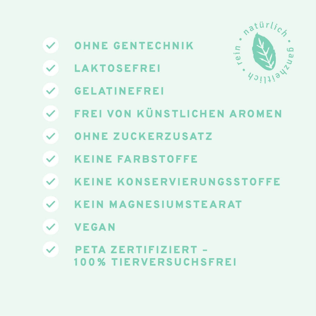 Kelp + Spinat: Natürliche Jod + Folsäure Kapseln