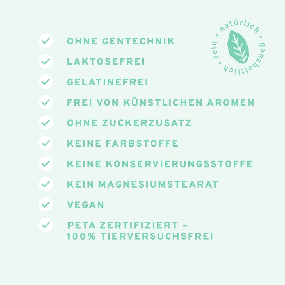 Kelp + Spinat: Natürliche Jod + Folsäure Kapseln