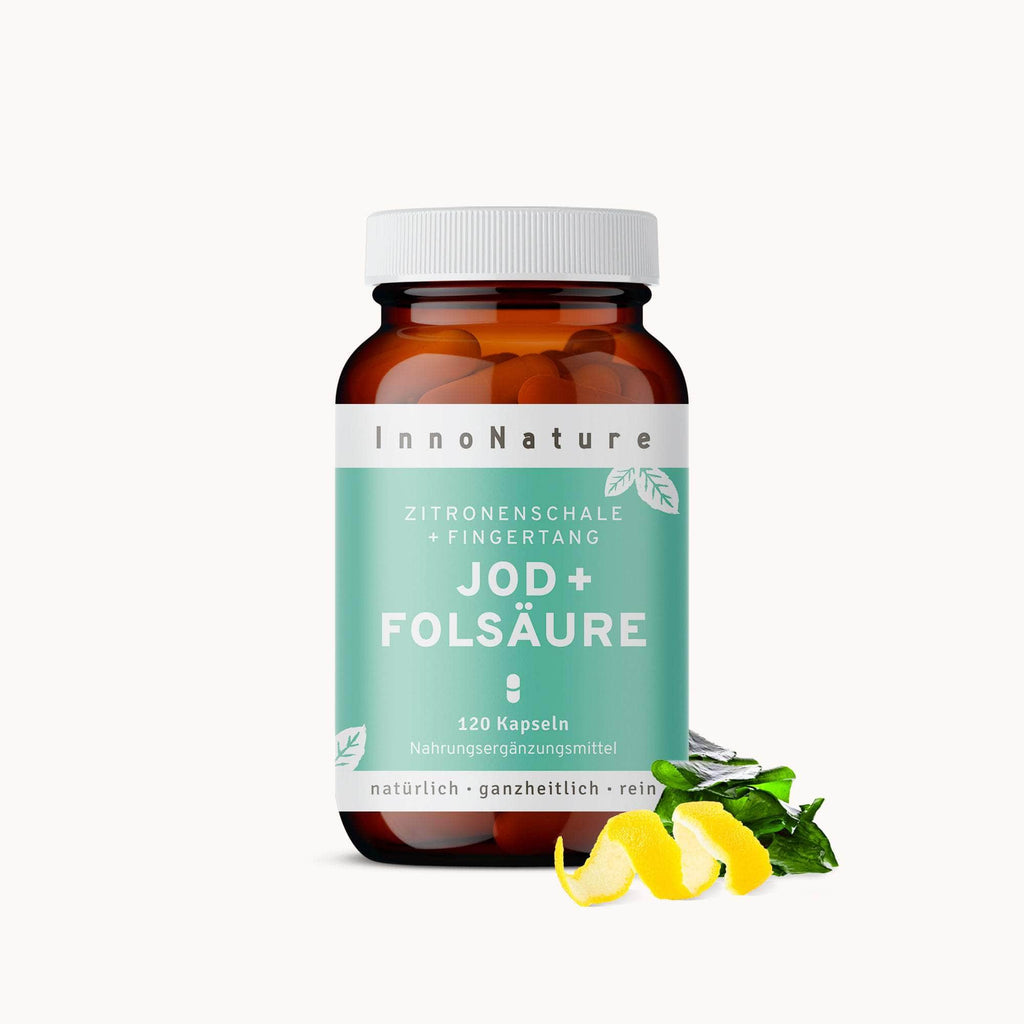 Kelp + Spinat: Natürliche Jod + Folsäure Kapseln