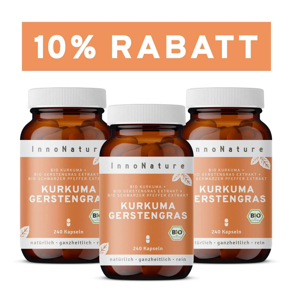 Bio Kurkuma Gerstengras Kapseln