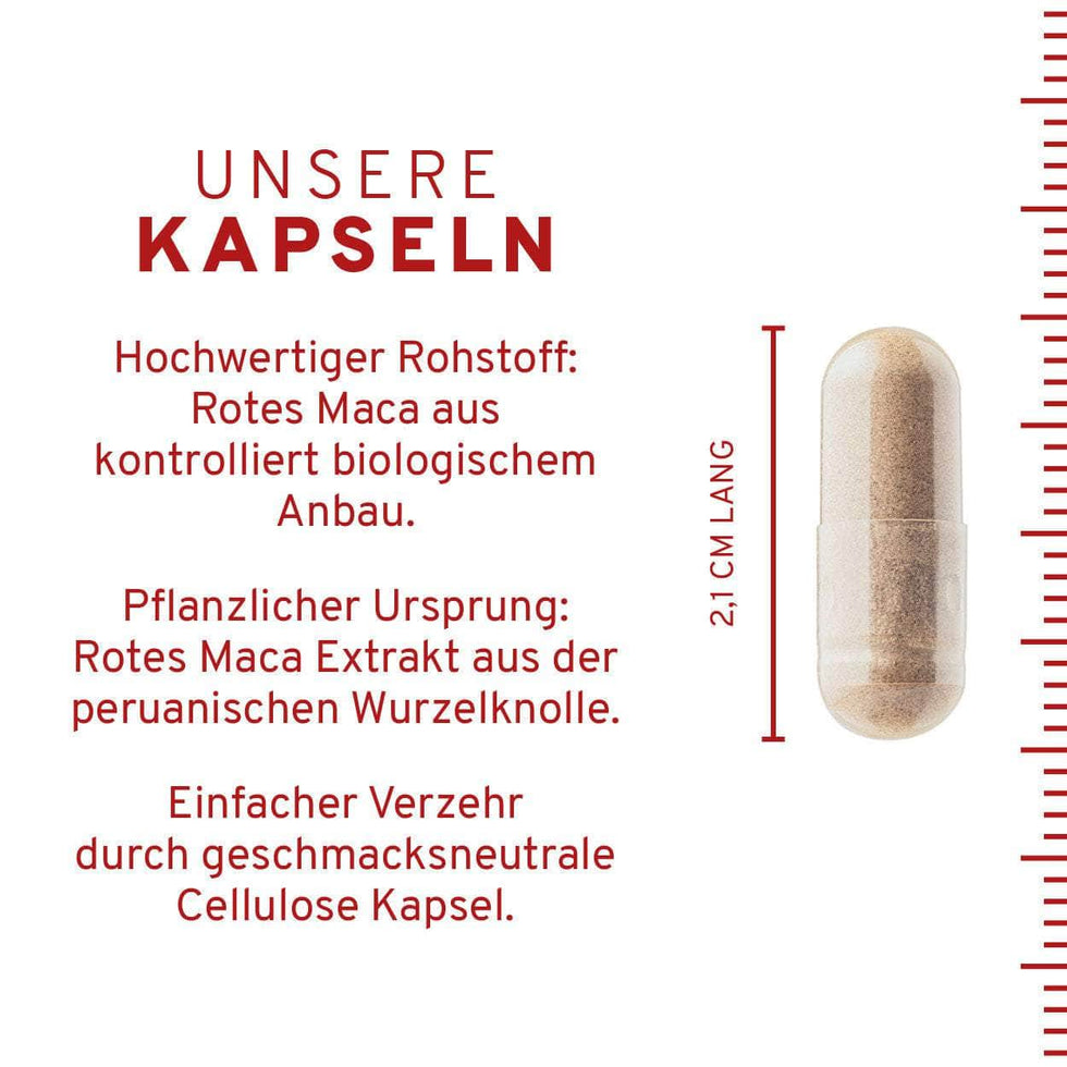 Bio Rotes Maca Extrakt Kapseln