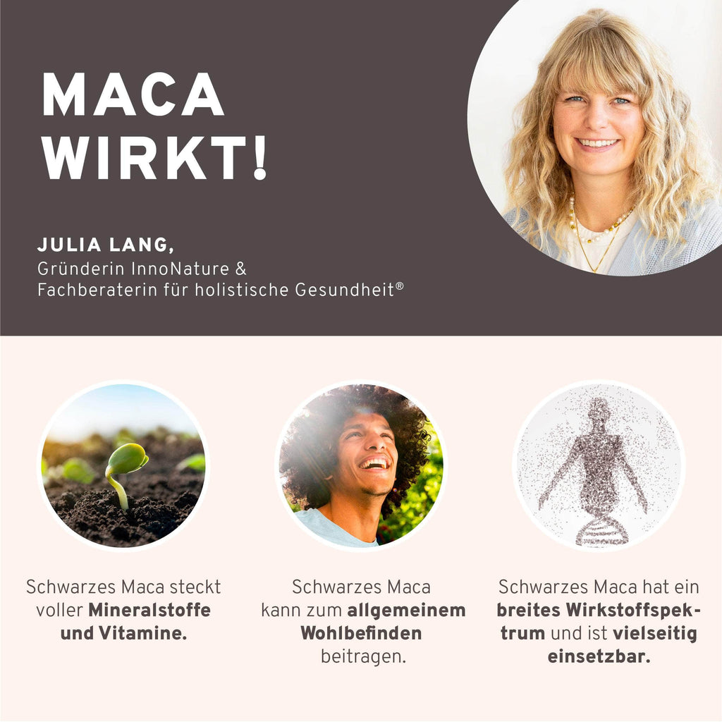 Bio Schwarzes Maca Extrakt Kapseln
