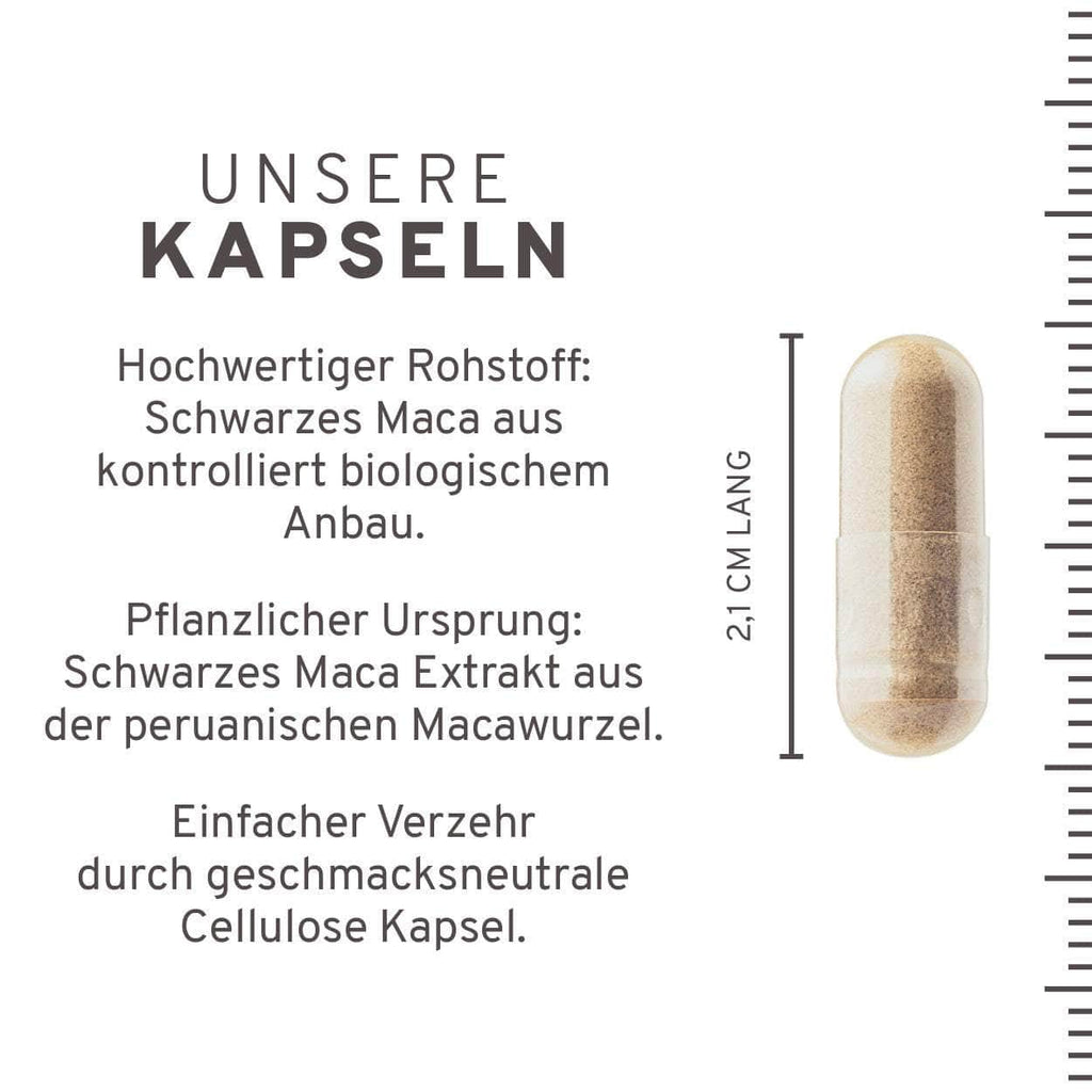 Bio Schwarzes Maca Extrakt Kapseln