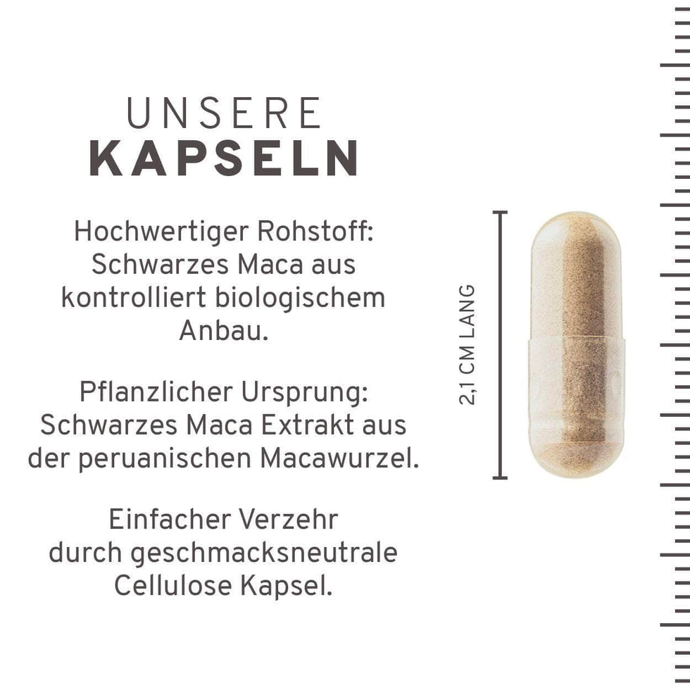 Bio Schwarzes Maca Extrakt Kapseln
