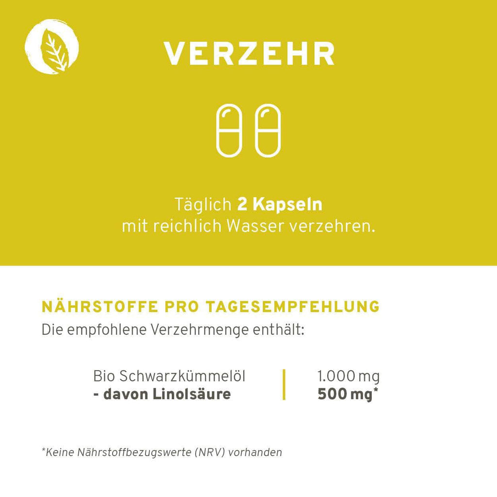 Bio Schwarzkümmelöl Kapseln