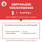 Folsäure Kapseln: Vitamin B9 aus Zitronenschalen