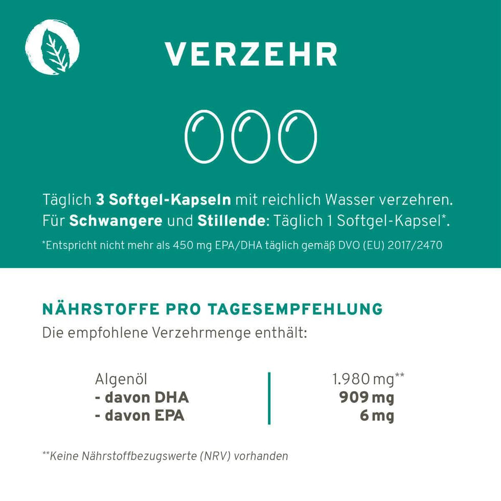 Vegane Omega 3 Kapseln