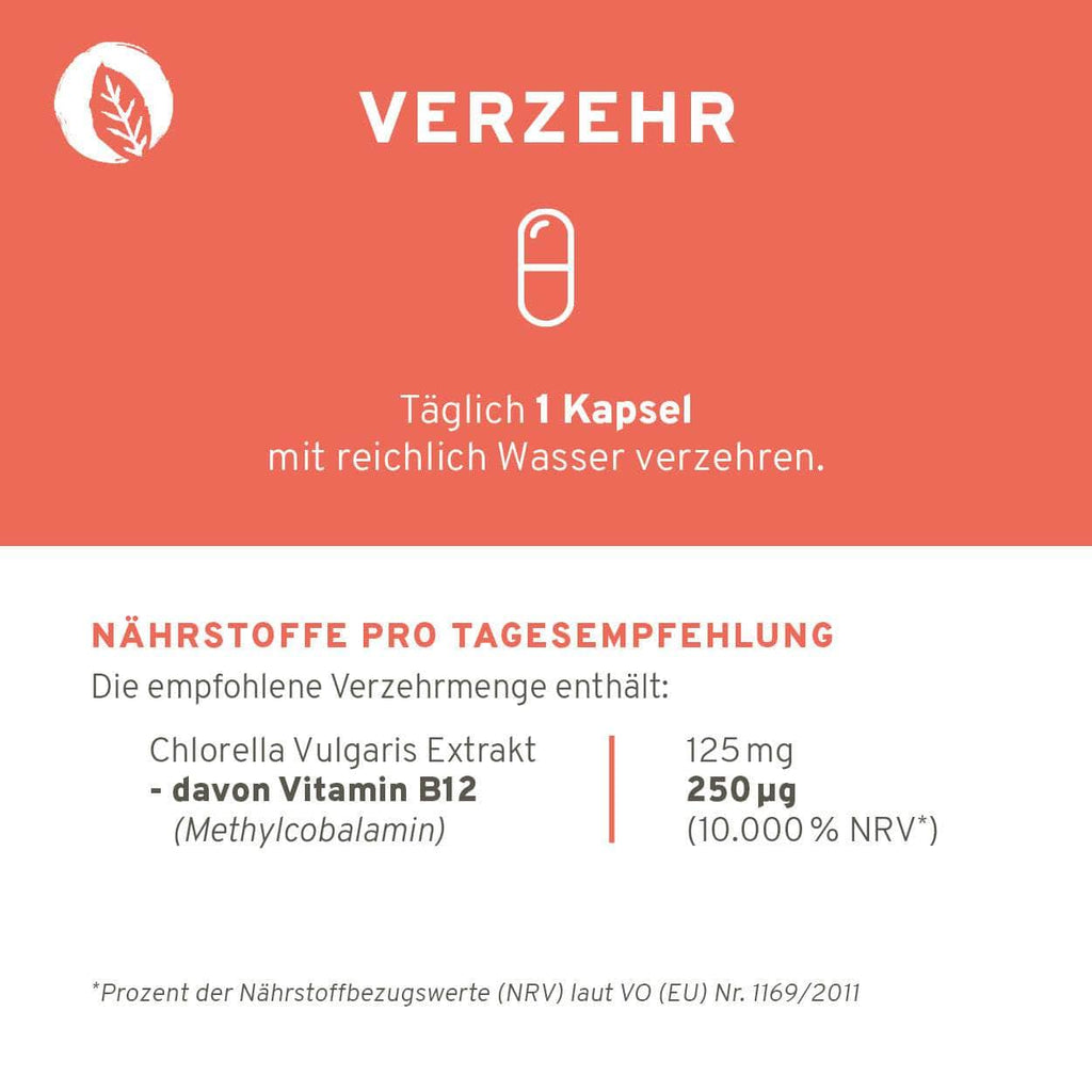 Vitamin B12 Chlorella 250 µg Kapseln