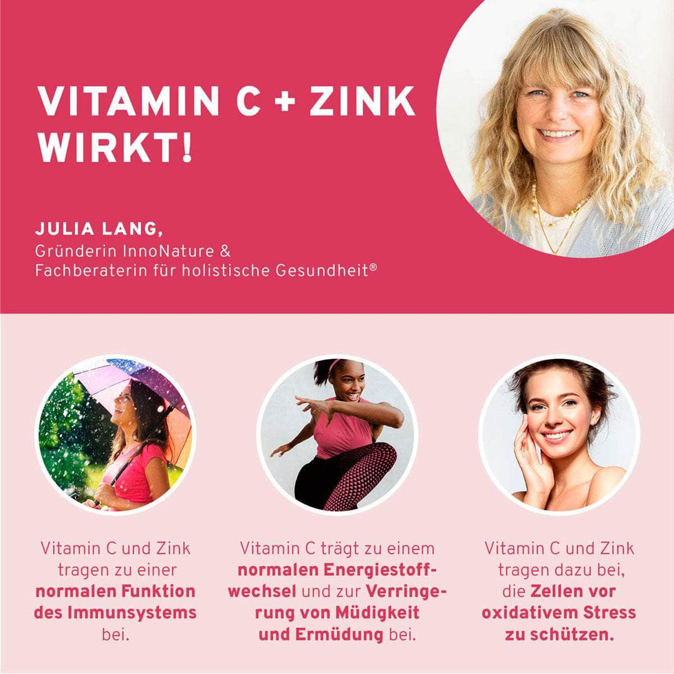 Vitamin C + Zink 60 Kapseln
