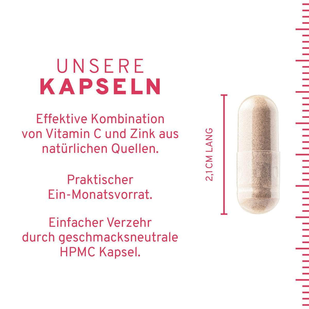 Vitamin C + Zink 60 Kapseln