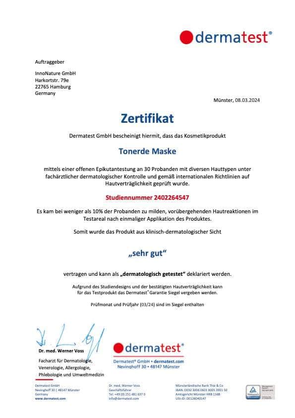 Tonerde Maske