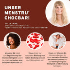 Menstru® Chocbar: Veganer Schokoladenriegel mit Vitamin B6, Eisen und Maca