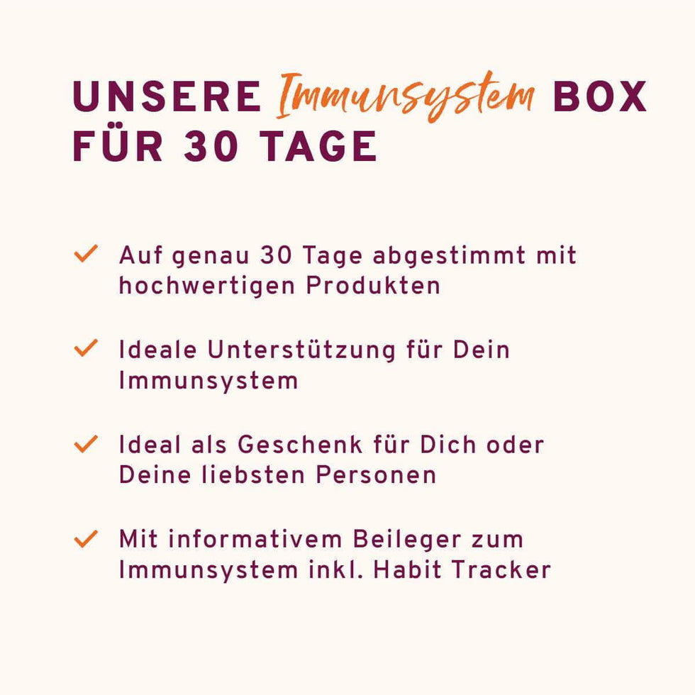 Immunsystem Box: Die Immunkur für Dein Wohlbefinden