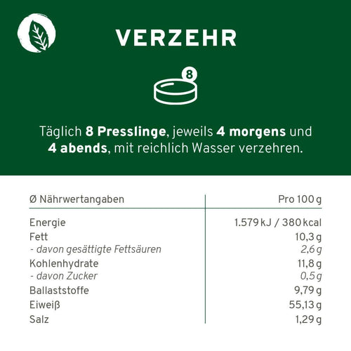 Bio Chlorella Presslinge