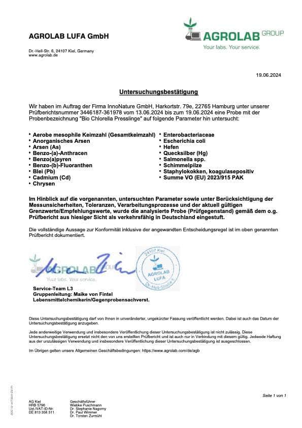 Bio Chlorella Presslinge