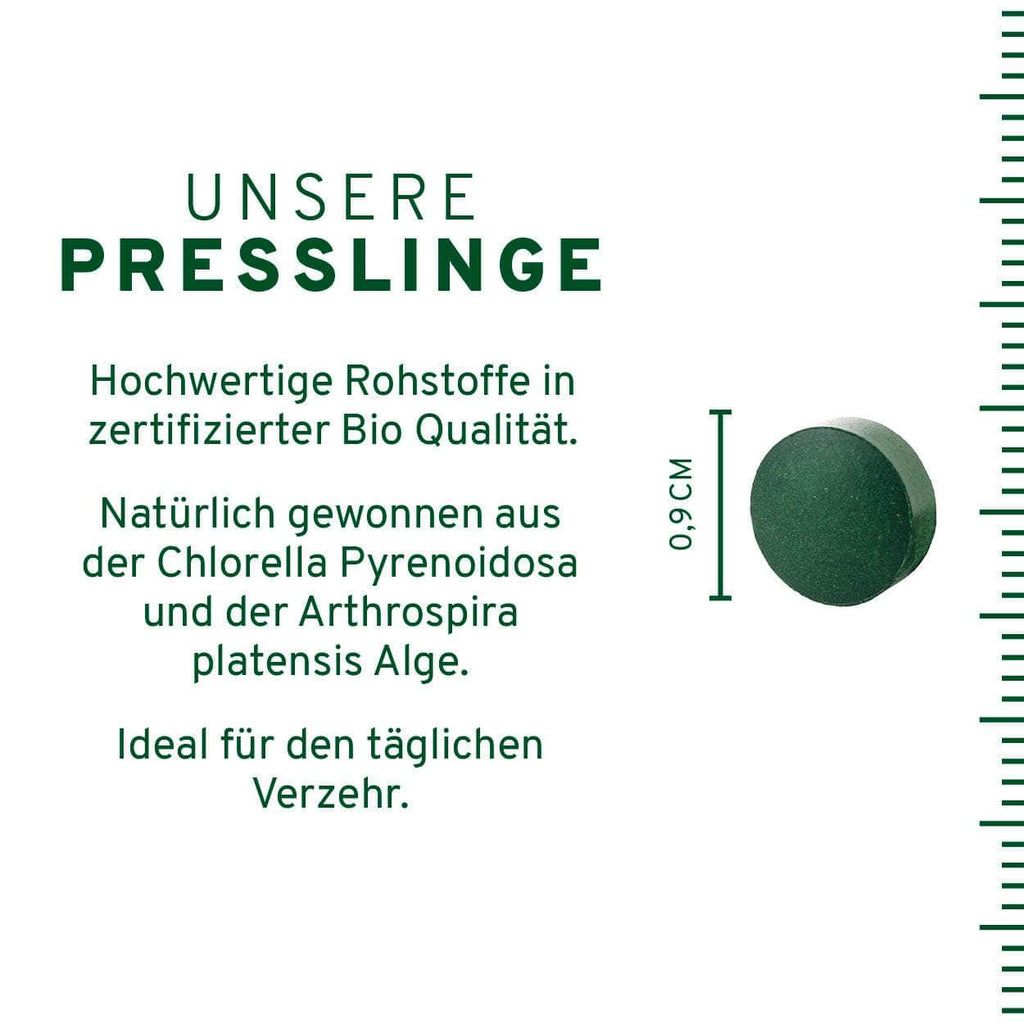 Bio Chlorella + Spirulina Presslinge