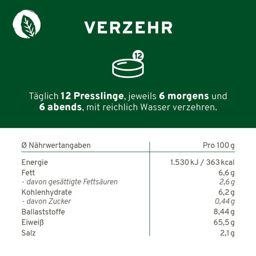 Bio Chlorella + Spirulina Presslinge