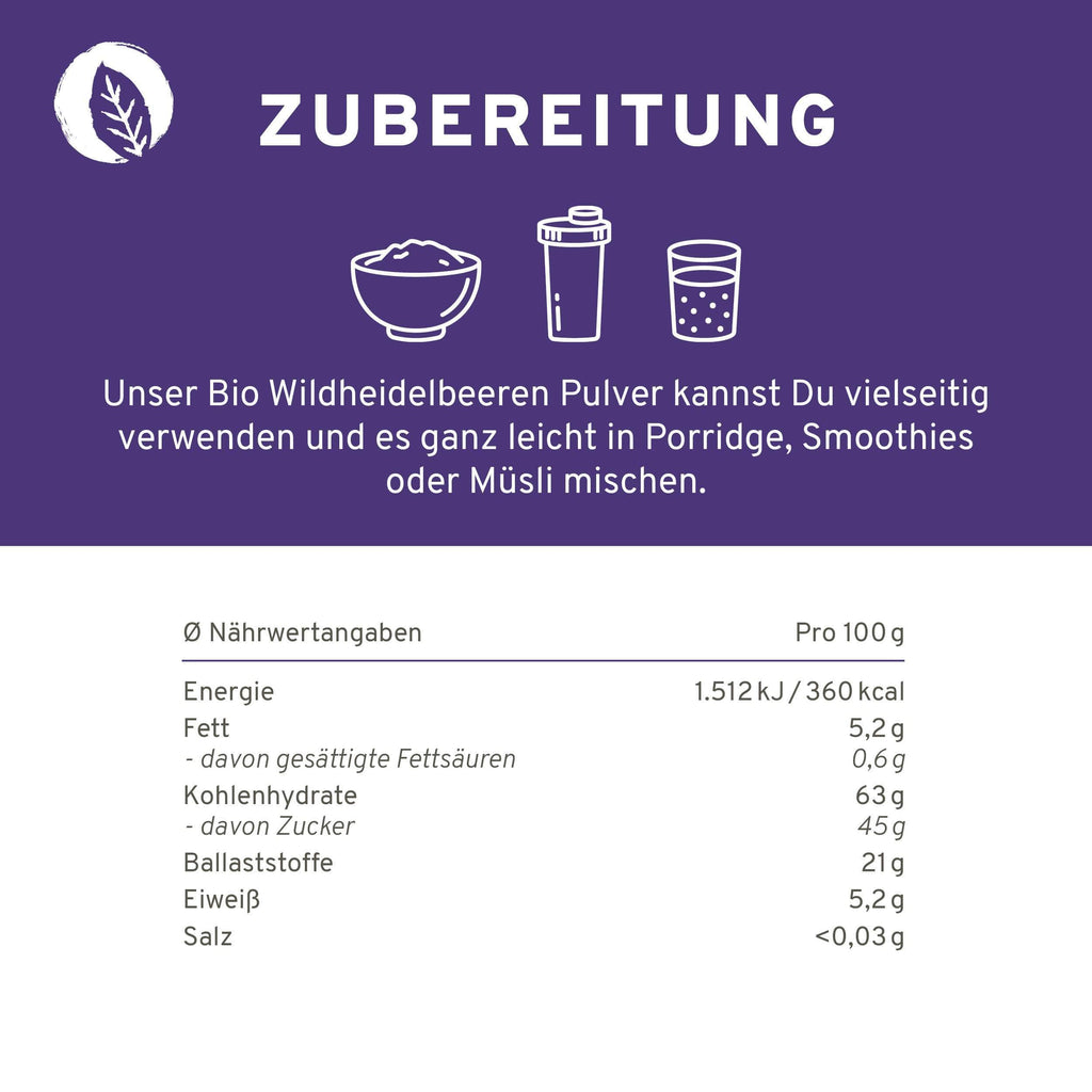 Bio Wildheidelbeeren