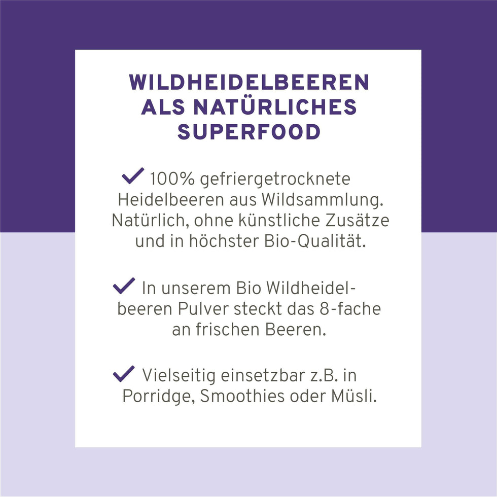 Bio Wildheidelbeeren
