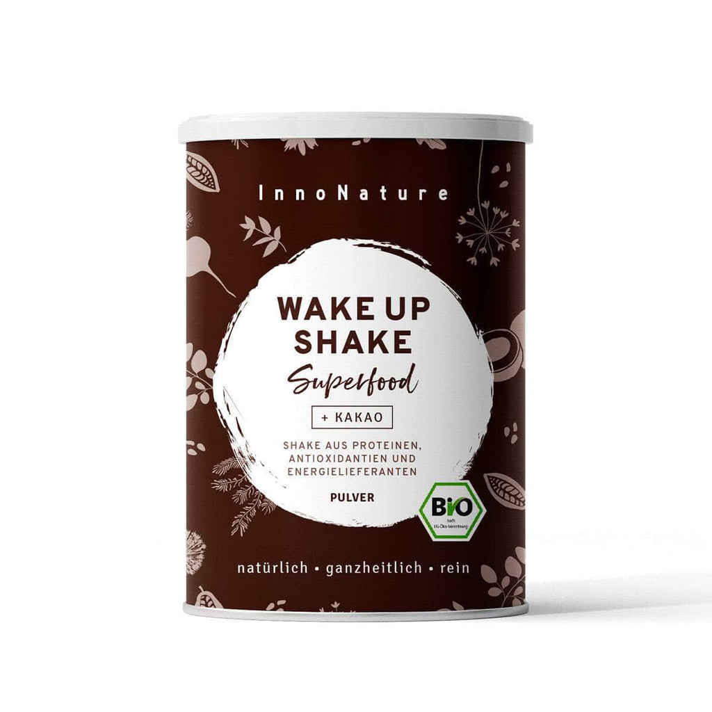 Bio Wake Up Superfood Shake: Kokos, Kakao, Matcha, Guarana und grüner Kaffee