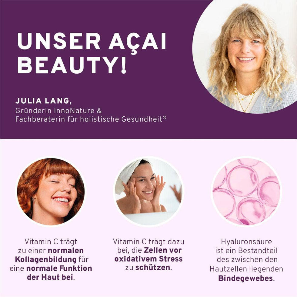 Açaí Beauty: Antioxidantienshake mit Hyaluronsäure