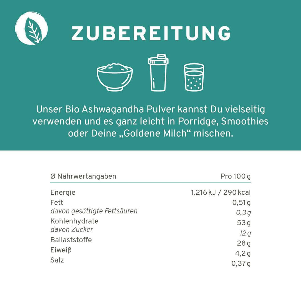 Bio Ashwagandha Pulver