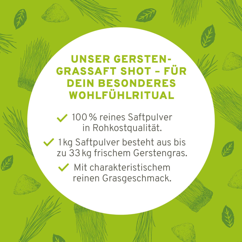 Bio Gerstengrassaft Shot