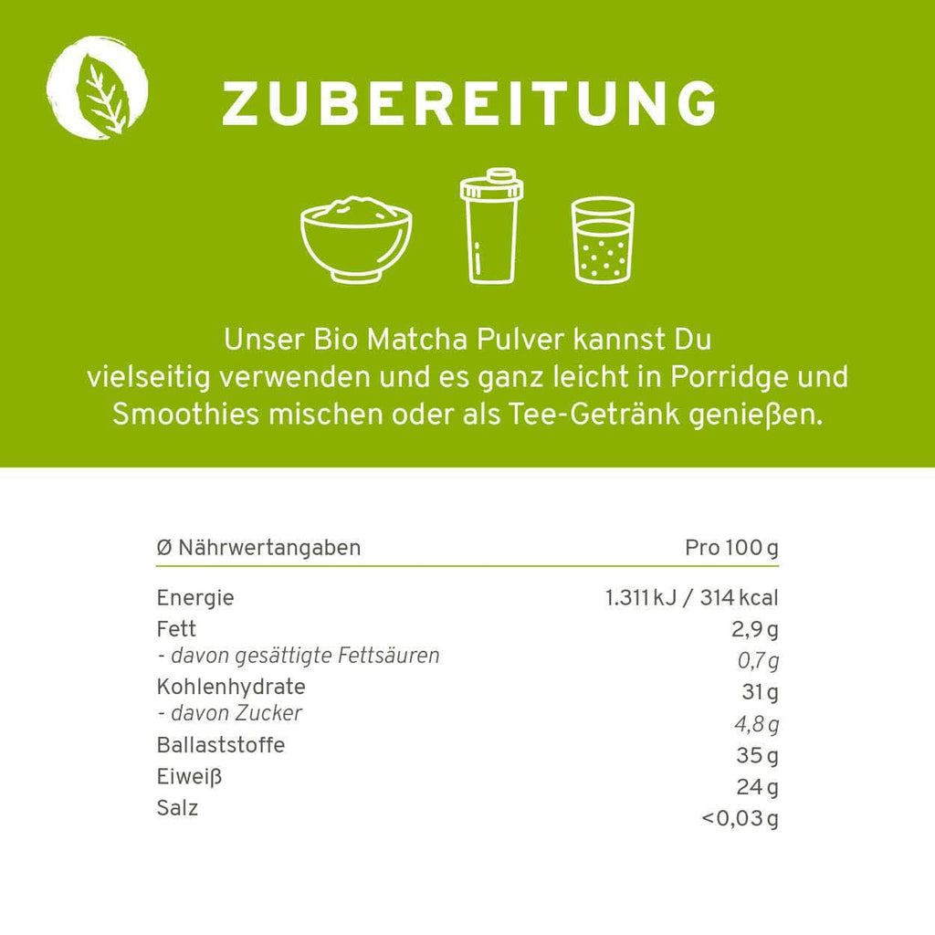 Bio Matcha Pulver 100g