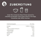 Bio Schwarzes Maca Pulver
