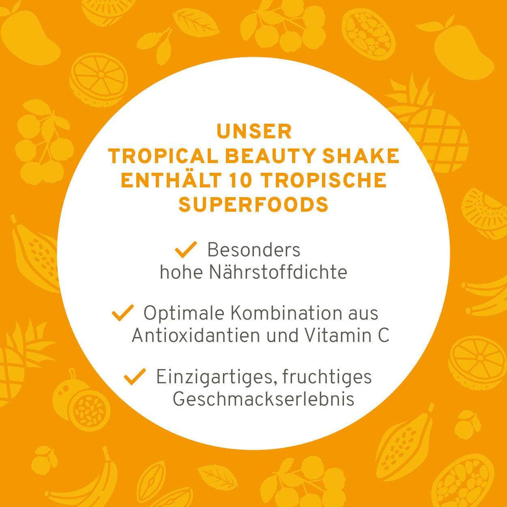 Bio Tropical Beauty Superfood Pulver: Antioxidantienshake aus exotischen Früchten