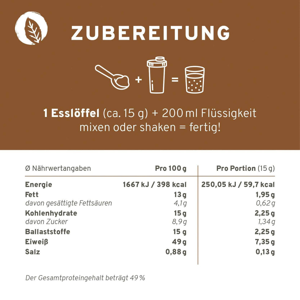 Bio Veganer Protein Mix Haselnuss
