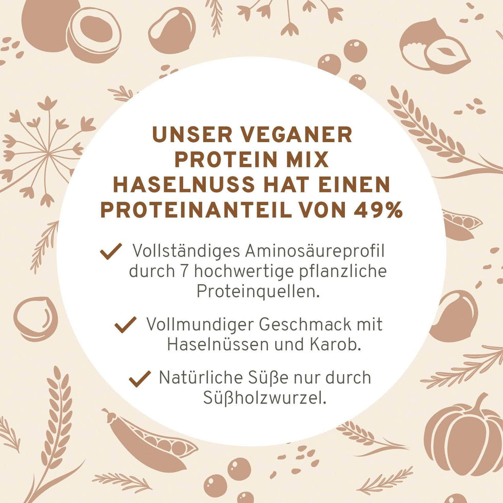 Bio Veganer Protein Mix Haselnuss