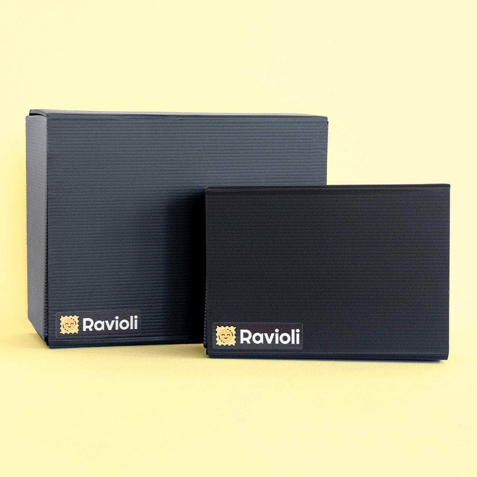 Mehrweg-Verpackung von Ravioli