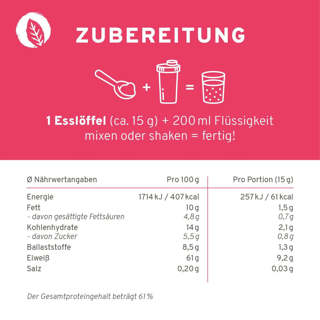 Bio Veganer Protein Mix Superfood Shake