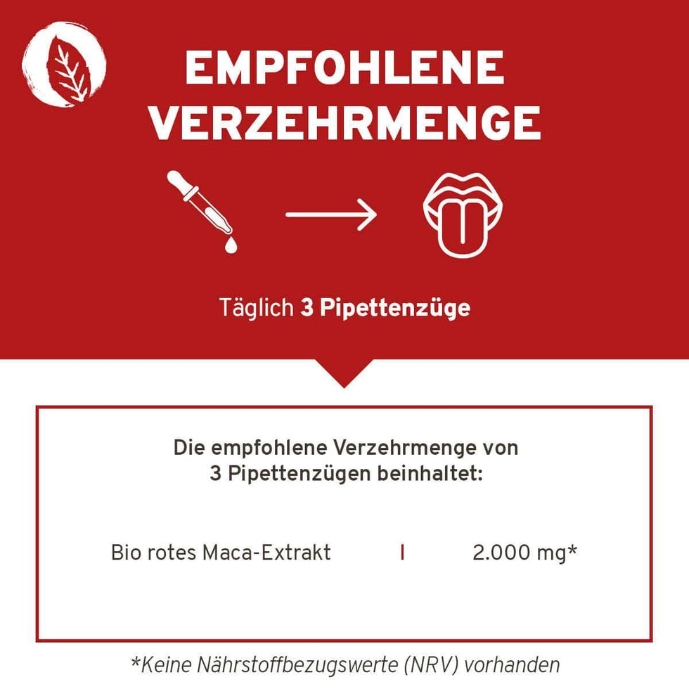 Bio rotes Maca-Extrakt Tropfen 50 ml