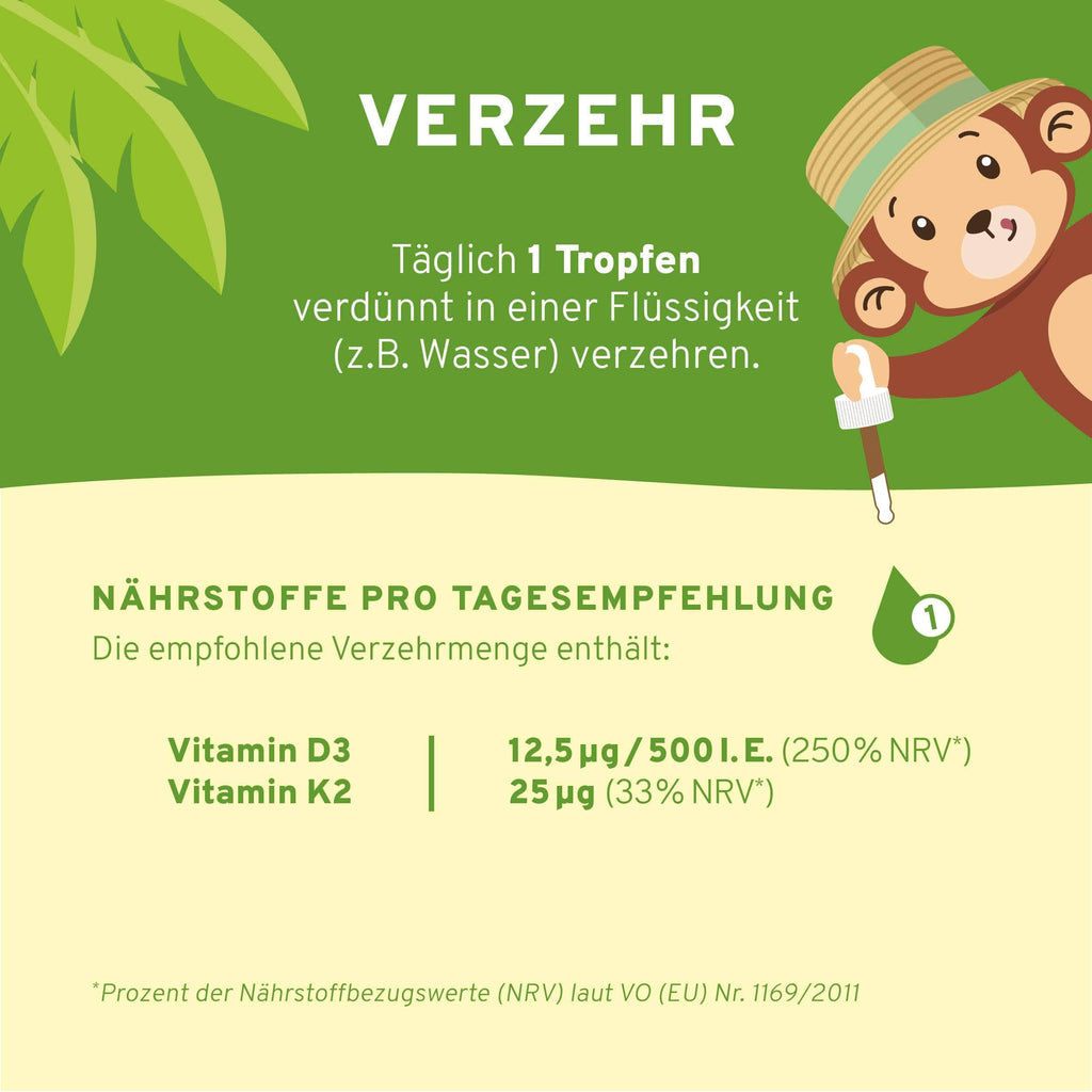 Vitamin D3 + K2 Kids Tropfen