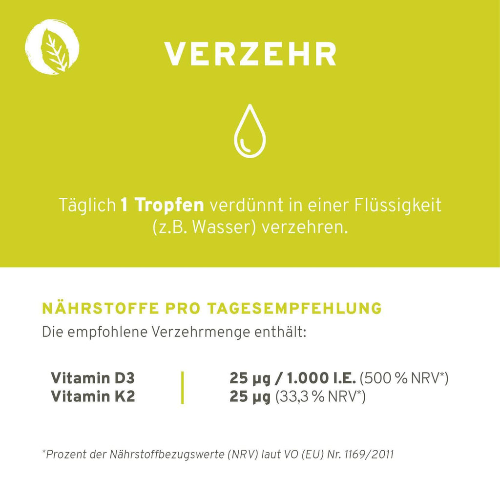 Vitamin D3 + K2 Tropfen 10ml