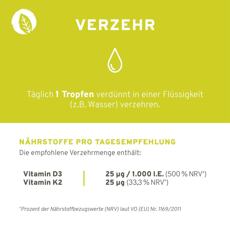 Vitamin D3 + K2 Tropfen 10ml