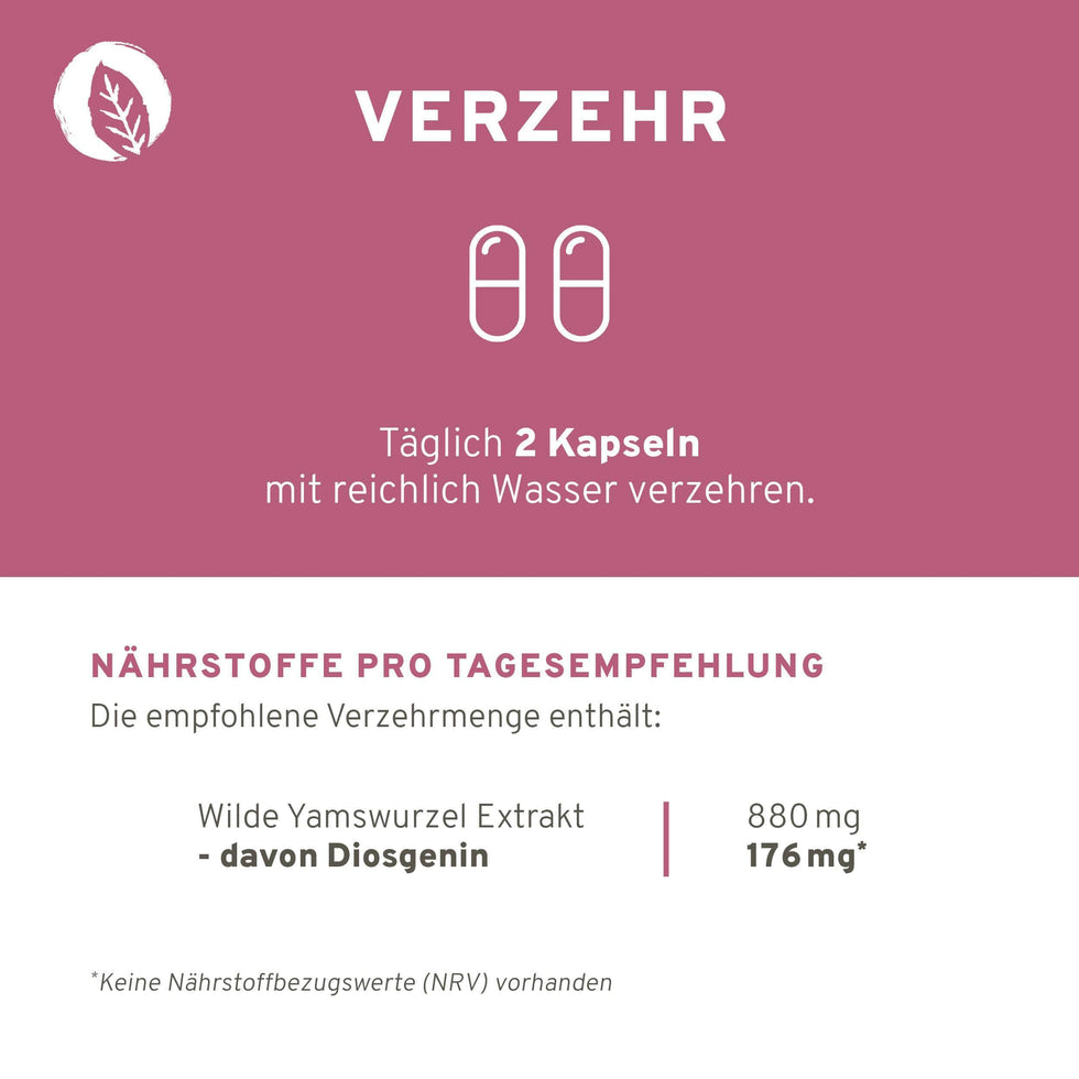 Wilde Yamswurzel Extrakt Kapseln
