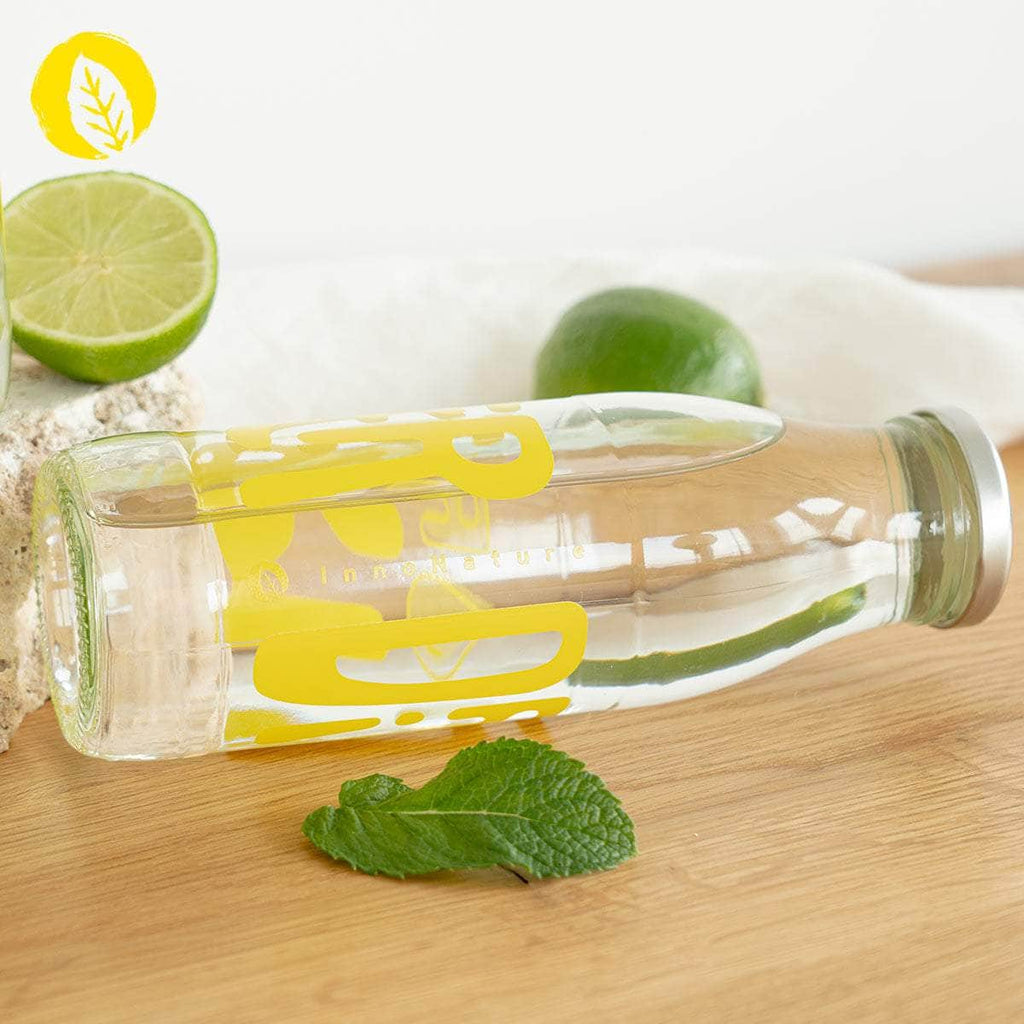 Glaswasserflasche - Drink More Water 2.0