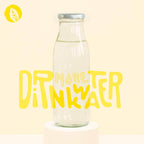 Glaswasserflasche - Drink More Water 2.0
