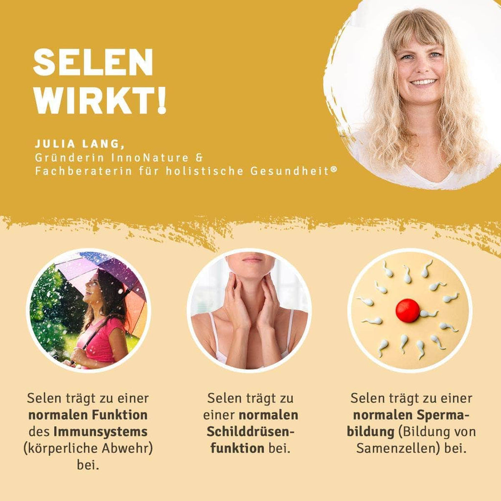 InnoNature 1x Vorrat (1x Vitamin D3, 1x Vitamin K2, 1x Vitamin B12, 1x Eisen, 1x Jod, 1x Selen, 1x Sango Koralle, 1x Zink, 1x Omega 3 Algenöl) deinegesundefamilie-Essential-Paket