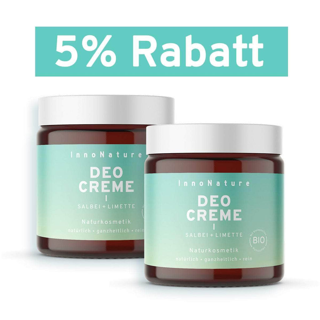 InnoNature Creme 2x60ml Natürliche Deocreme Salbei - Limette