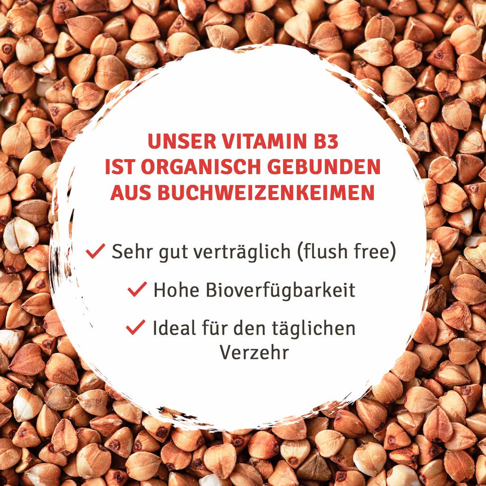 InnoNature Kapseln Buchweizen Keimlinge: Vitamin B3 Kapseln