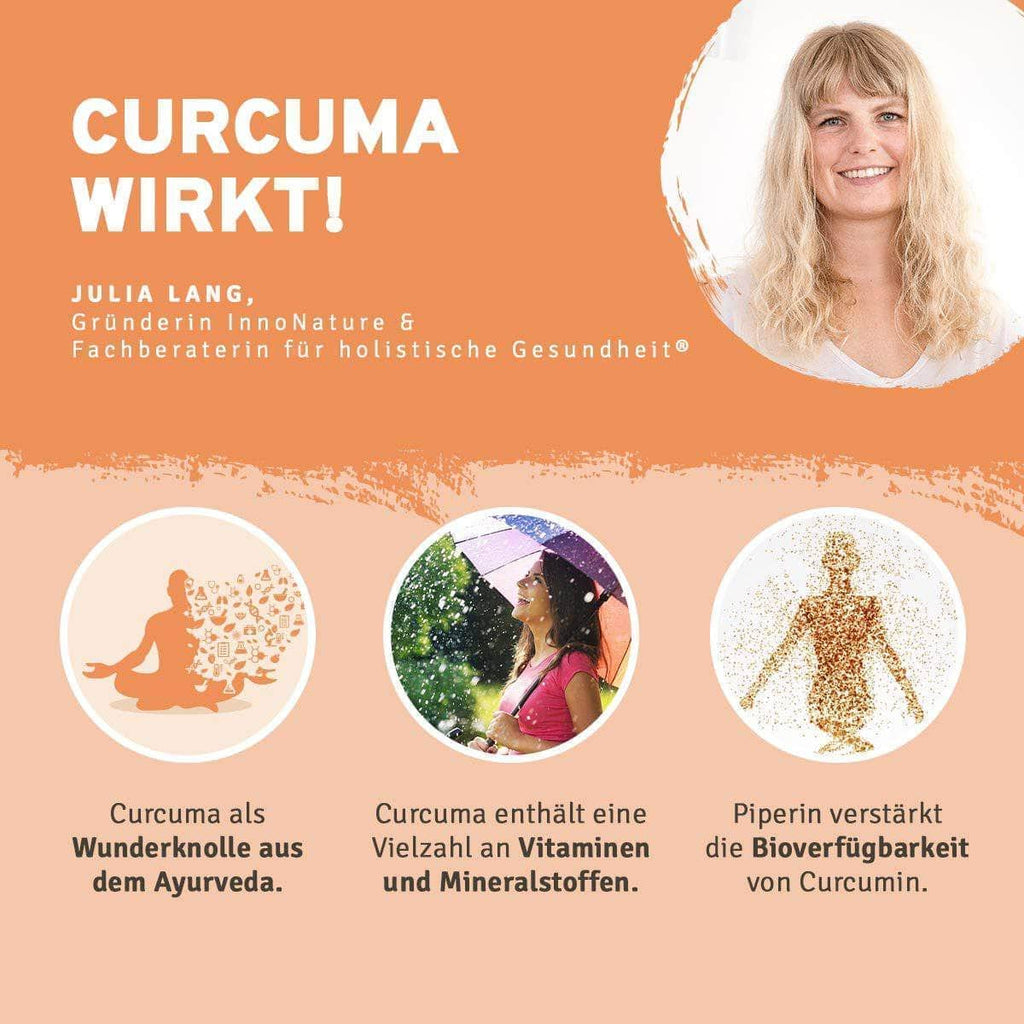 InnoNature Pakete 1x Vorrat (1x Haut Haare Nägel, 1x OPC, 1x Vitamin C, 1x Mikrobiom, 1x Curcuma, 1x Kurkuma Gerstengras) Beauty-Paket